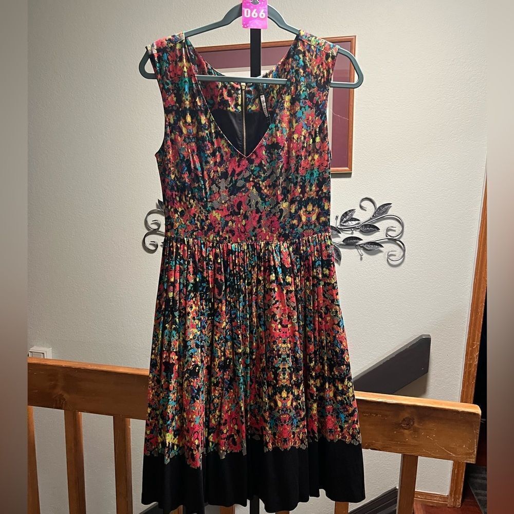 NEW Anthropologie Petal Fete Dress Plenty by Tracy Reese Red Motif Size 6 #066